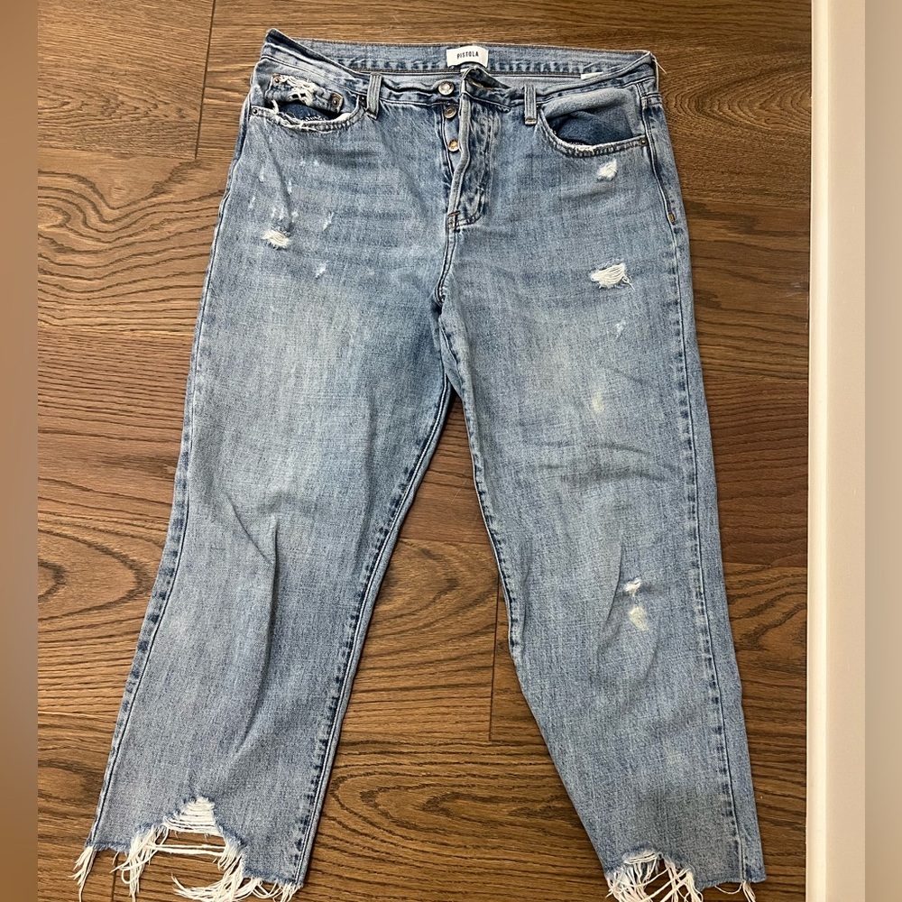 Pistola Distressed Blue Women's Jeans